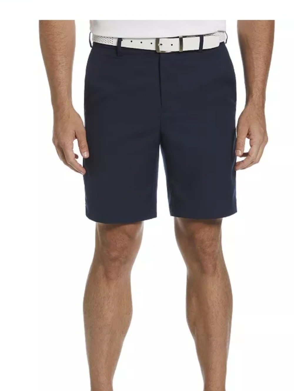 Grand Slam Navy 9" Flat Front Performance Golf Shorts Size 32 Waist
